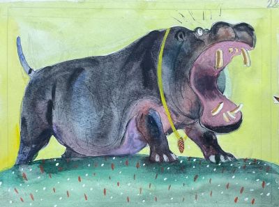 Талашенко Владимир Иванович (1915-1988) - "И вскричал Гиппопотам: &laquo;Что за стыд, что за срам!&raquo;". 