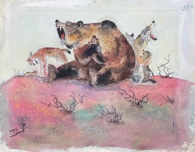 Талашенко Владимир Иванович (1915-1988) - "Бедные, бедные звери! Воют, рыдают, ревут!". 