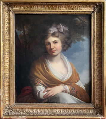 Неизвестный художник - Портрет графини Н.А.Зубовой. 2-я половина 1790-х гг. Холст, масло, 68 х 58 