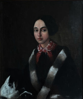Боратынский С. (?) - Портрет С.М. Боратынской, рожд. Салтыковой, в первом браке бар. Дельвиг. 