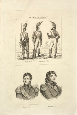 Неизвестный гравер - Французская армия. XIX в. Бумага, гравюра, 26.6 х 17.6 см