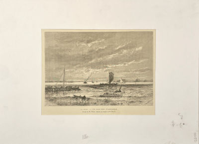 Гравер Барбан Шарль (?-1922) по рисунку Вебера Теодора-Александра (1838-1907) - Двина. Вид под 