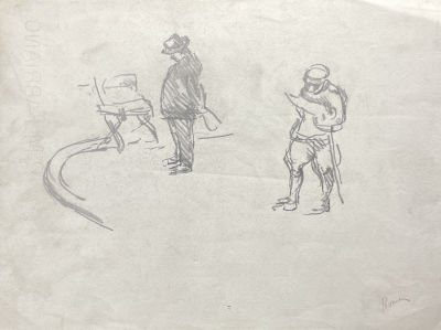 Кончаловский Петр Петрович (1876-1956) - Наброски к "Кармэн". 1940-е гг. Бумага, карандаш, 22 х 29.8 см