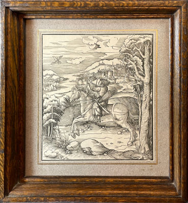 Леонард Бек (1480 -1542) - "Юный император Максимилиан обучается стрельбе с коня из турецкого 