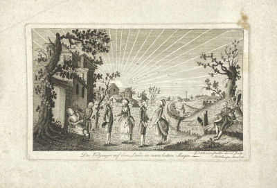 Художник и гравер: Георг Якоб Шразеншталлер (G. J. Schrazenstaller) - &laquo;Наслаждение сельской 