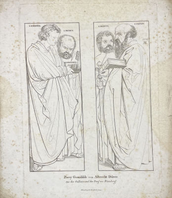 Альбрехт Дюрер. Издатель Фридрих Кемпс, Нюрнберг. - Неизвестный гравер с оригинальных картин 