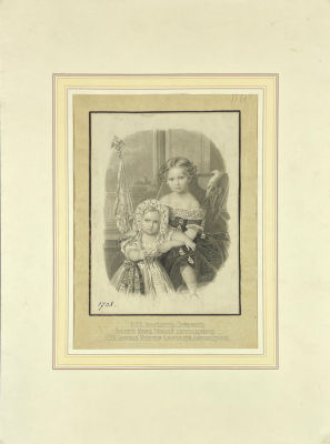 Неизвестный гравер по оригиналу Владимира Гау (1816-1895) - Портрет великого князя Николая 