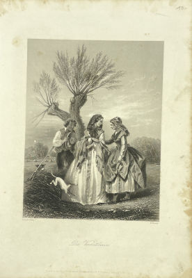 Ф.Френч (W.French), издатель Albert Henry Payne - Гравюра с картины художника Франсуа Клода 