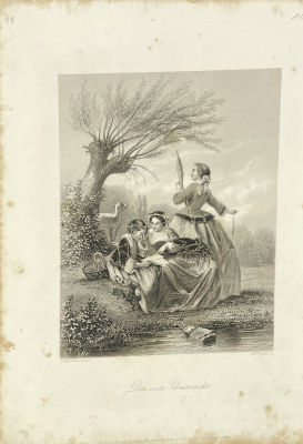 Ф.Френч (W.French), издатель Albert Henry Payne - Гравюра с картины художника Франсуа Клода 