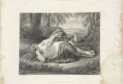 Ф.Френч (W.French), издатель Albert Henry Payne - Гравюра с картины художника Юлиуса Шрадера 