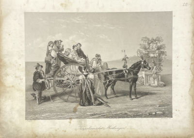 Ф.Френч (W.French), издатель Albert Henry Payne - Гравюра с картины художника Пейнгре "Найм 