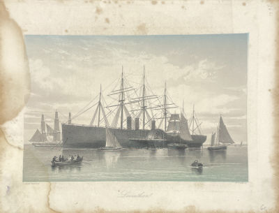 Ф.Френч (W.French) с картины художника Скота Рассела, издатель Albert Henry Payne - "Левиафан". 