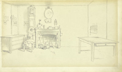 Дмитриев-Оренбургский Николай Дмитриевич (1837-1898) - Кухня во французском доме. 1870-1880-е гг. Б 