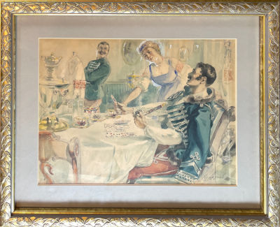 Арцеулов Константин Константинович (1891-1980) - Карты. Бумага, акварель, белила, 22.8 х 30.4 см