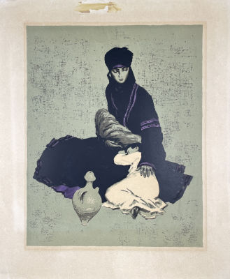 Верейский Орест Георгиевич (1915-1993) - Сирия. Отдых в пути. 1960-е гг. Бумага, автолитография 