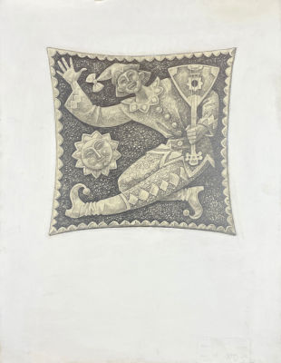 Пугачёв Юрий Владимирович (1933-1998) - Декоративный рельеф для интерьера Дома культуры в 