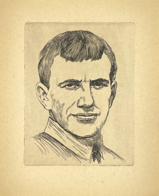 Усачев Евгений Иванович (1930-1992) - В. Маяковский. Вторая половина XX в. Бумага, офорт, лист - 