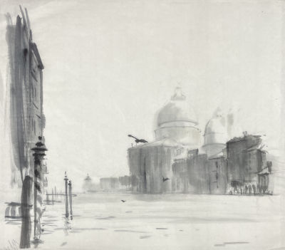 Ноаров Андрей Игоревич (1977 г.р.) - Венеция. Вид на С.М.делла Салюте. 2020 г. Китайская рисовая 