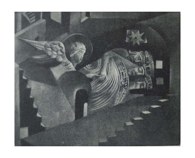 Борисова Таисия (1997 г.р.) - Волхвы. 2022 г. Бумага, меццо-тинто, лист - 18.5 х 19.8 см