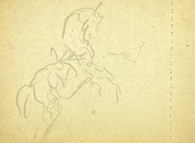 [Из коллекции Тимофеева И.А.] Фонвизин Артур Владимирович (1883-1973) - Цирковая лошадь. Середина ХХ в.