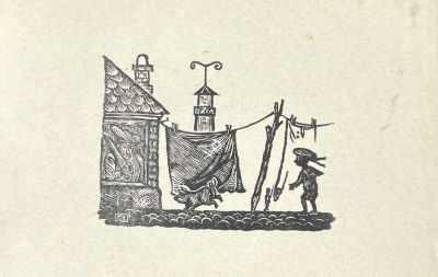 [Из коллекции Тимофеева И.А.] Тимофеев Игорь Алексеевич (1905-1994) - Мальчик и поросенок. 1934 г. 