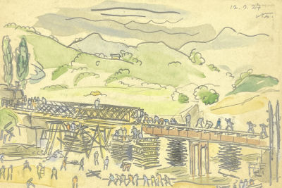 [Из коллекции Тимофеева И.А.] Тимофеев Игорь Алексеевич (1905-1994) - Строительство железной 