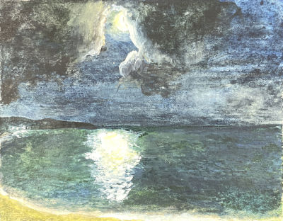 [Из коллекции Тимофеева И.А.] Тимофеев Игорь Алексеевич (1905-1994) - Море ночью. Новосибирск. 