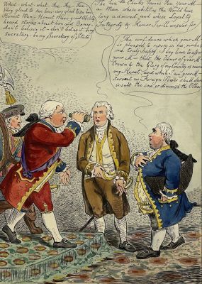 Уильямс Чарльз (работал 1796 - 1830) - Карикатура "The new minister or - as it should be". 1806 г. 