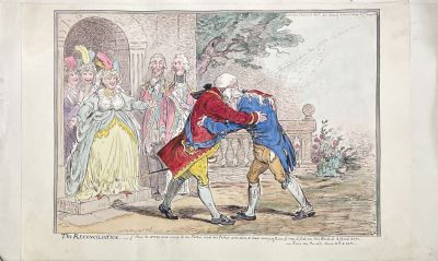 Джеймс Гиллрей (1756–1815) гравер, Хамфри Ханна (1745 - 1818) издатель - [Примирение] Карикатура 