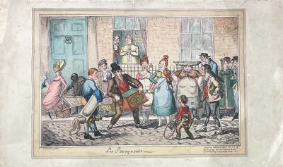 George Humphrey (1773 - 1831 ?) издатель - Карикатура "Les Savoyards". 1818 г. Бумага, гравюра 