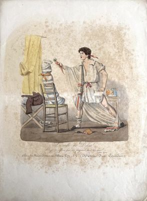 Огюст де Вальмон (ок.1815-1852), гравёр Алоиз Зенефельдер (1771 -1834) - "За день до дебюта". 1825 г. 