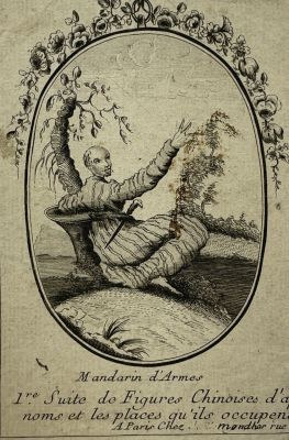 [Собрание М. Ромма] Неизвестный гравер по рисунку Антуана Ватто (1684-1721) - Изображение китайца 