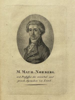 [Собрание М. Ромма] Неизвестный гравер - Портрет Матиаса Норберга (1747-1826). Бумага, офорт. 19 х 