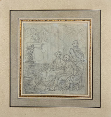 [Собрание семьи Подстаницких] Иоганн Баптист Лампи Старший (1751-1830) - Эскиз портрета семьи 