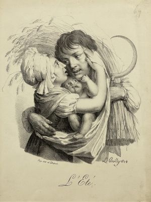 [Собрание М. Ромма] Луи-Леопольд Буальи (фр. Louis-L&eacute;opold Boilly, 1761-1845) - Лето. Из серии 
