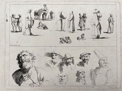 [Собрание М. Ромма] Нито-Дюфрене Мишель (Michel Nitot-Dufresne; 1759 - ?) - Фигуры и лица. 1792 г. 
