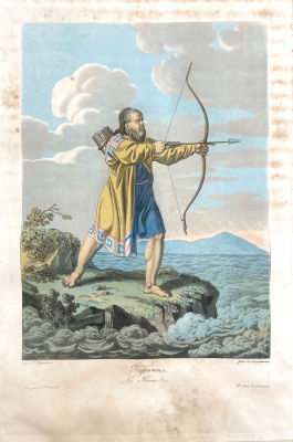 Рис. Е.Корнеев, гр. И.Ламинит - Курилец. Лист из альбома "Народы России, или Описание нравов 