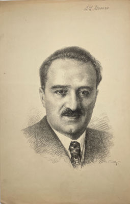 Пичугин Захар Ефимович (1862-1942) - Микоян А.И. 1940 г. Бумага, литография, 43.3 х 27.6 см 