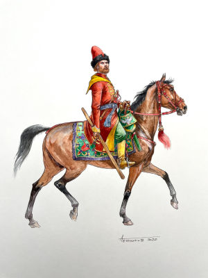 Темников Алексей Владимирович - "Стрелец Стремянного полка Алексея Михайловича, XVII век". 2022 г. 