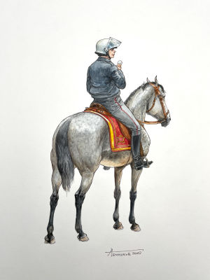 Темников Алексей Владимирович - "Рядовой 1-го эскадрона Конного полца милиции. Олимпиада-1980". 2022 г.