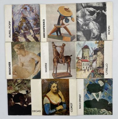 [Комплект из 9 книг] Мини-альбомы о художниках издательства Corvina Kiad&oacute;. На венгерском языке. 