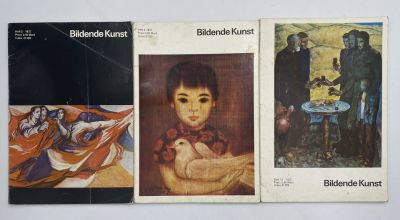 [Комплект из 3 журналов] Выпуски журнала ГДР "Изобразительное искусство". 1972 г. На немецком 