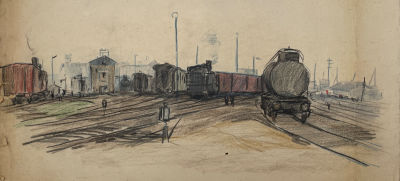 Дородницын Вениамин Павлович (1908-1984) - Железнодорожные пути. Вторая половина XX в. Бумага 