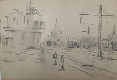 Дородницын Вениамин Павлович (1908-1984) - Железнодорожные пути. Вторая половина XX в. Бумага 