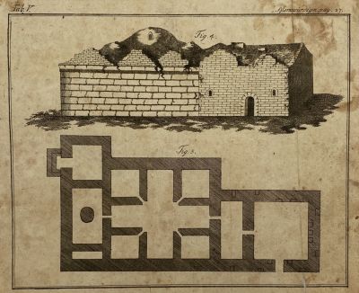 Ender Gustav Georg (1754-1824) - Руины монетного двора Волжской Булгарии. . Бумага, офорт, 16 х 