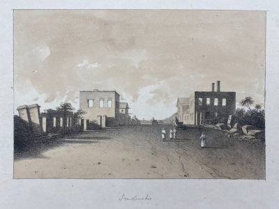 [Собрание семьи Подстаницких] Джеймс, Джон Томас (1786-1828) - Руины на главной улице в Смоленске 