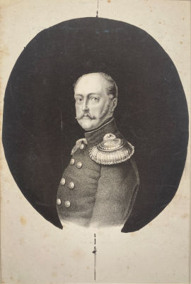 [Собрание семьи Подстаницких] Неизвестный художник. - Портрет Императора Николая I. По оригиналу 