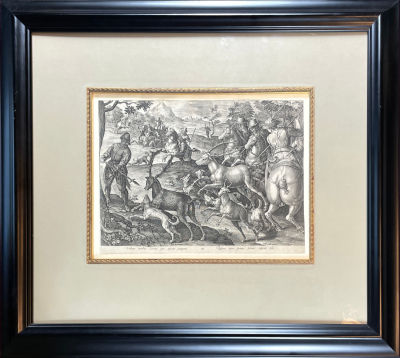 Филипп Галле (1537-1612) по работе Яна ван дер Страта (Страдануса) (1523-1605) - "Охота на 