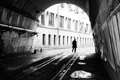 Корнеенкова Анна Михайловна (1996 г.р.) - Одиночество города. 2011 г. Бумага, фотопечать, 20.2 х 