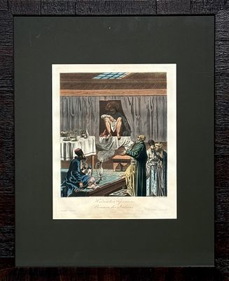 Рис. Е.Корнеев, гр. Скочников - Индийский Брамин. Лист из альбома "Народы России, или Описание 